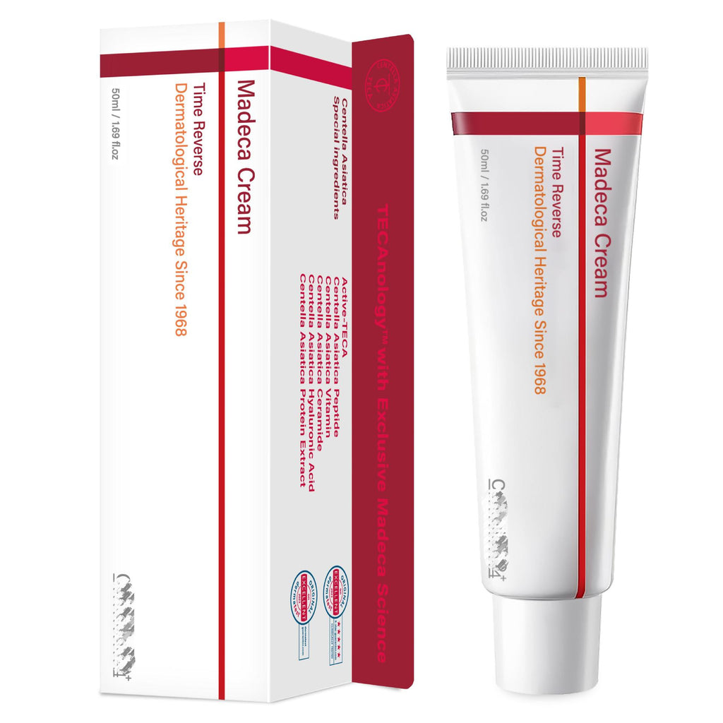 Madeca Cream packaging with tube on a white background